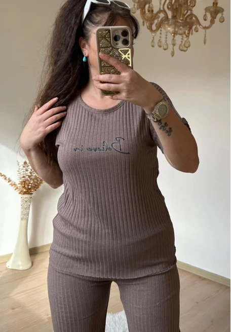 Ön Yazılı Kaskorse Takım Kahve