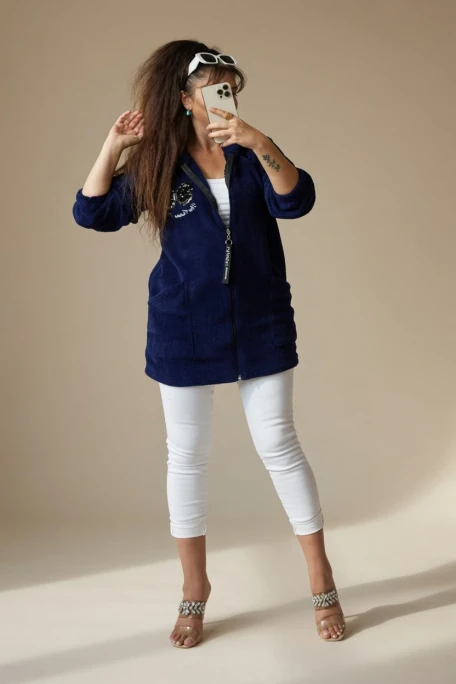 Pullu Kelebek Pelus Mont Lacivert