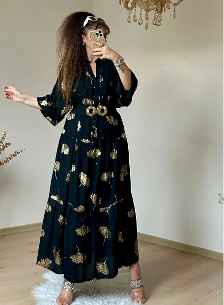 Varak Baskı Salaş Elbise