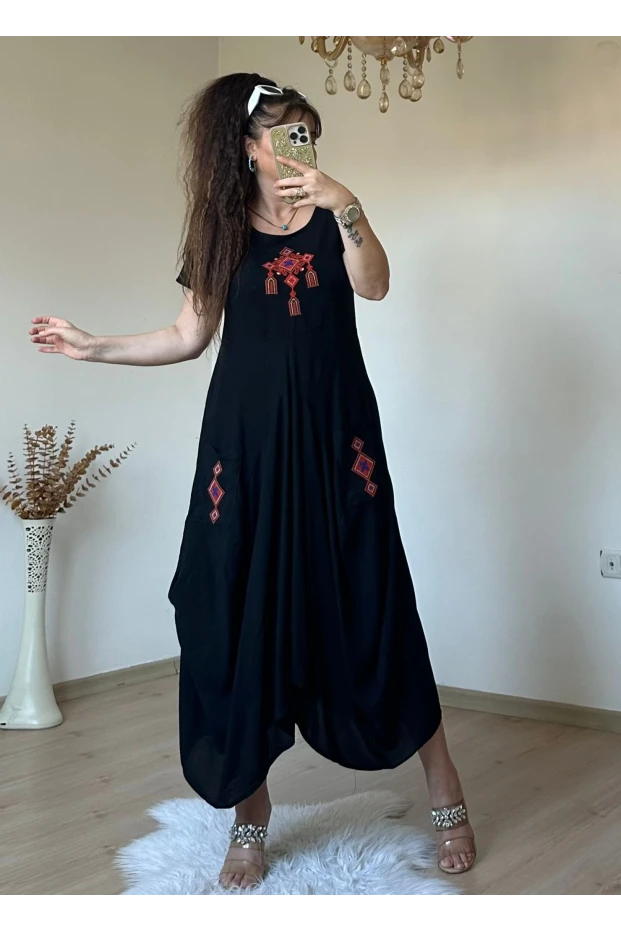Nakış İslemelı Şalvar Elbise