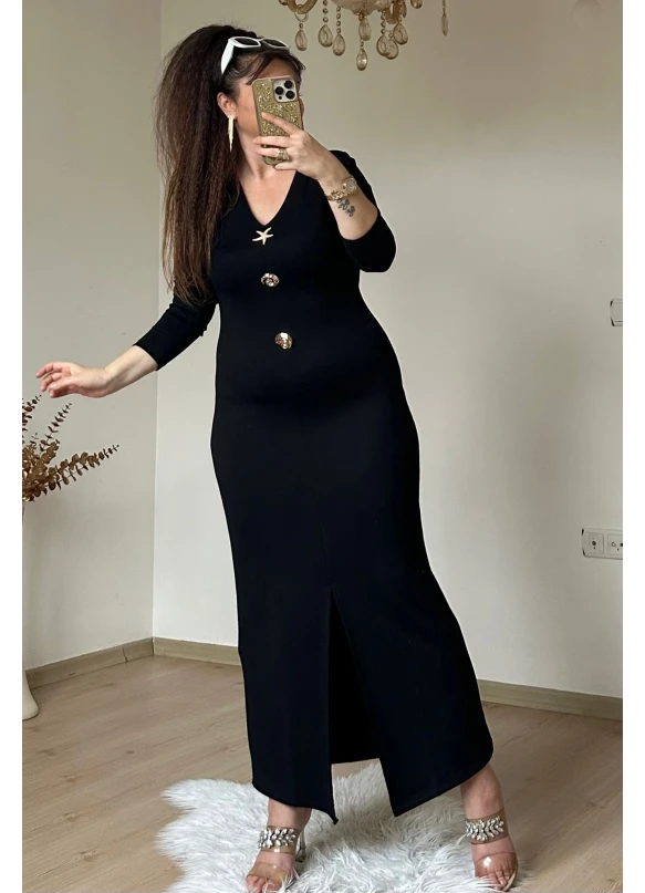 Deniz Yıldızı Elbıse Siyah