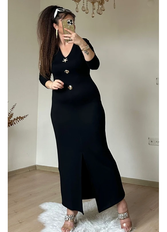Deniz Yıldızı Elbıse Siyah