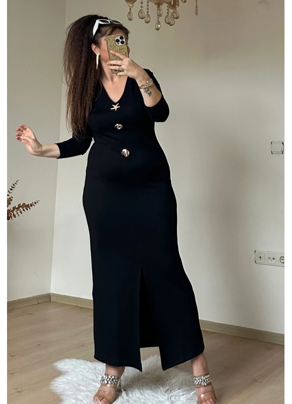 Deniz Yıldızı Elbıse Siyah