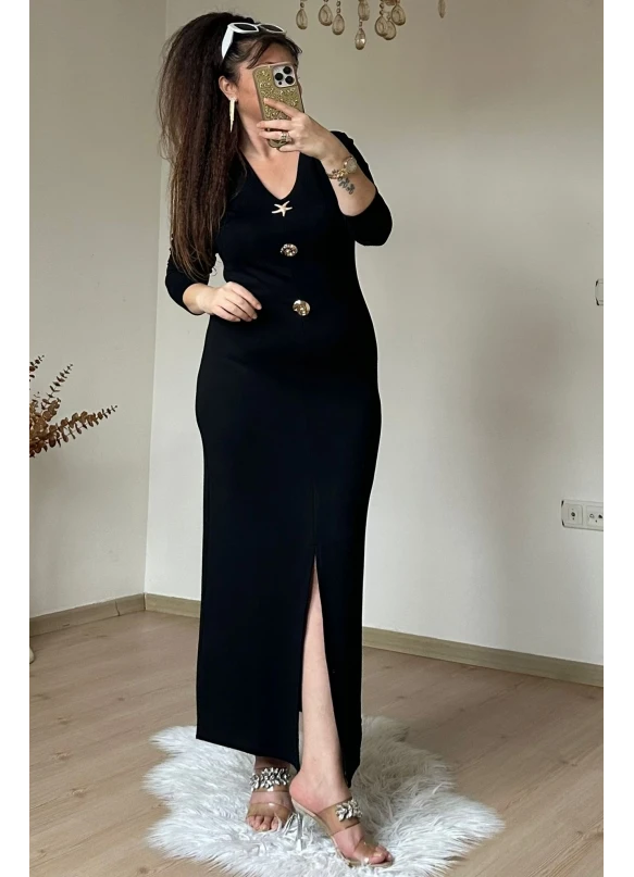 Deniz Yıldızı Elbıse Siyah