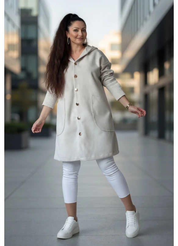 Angora Mevsımlık Kaban Bej