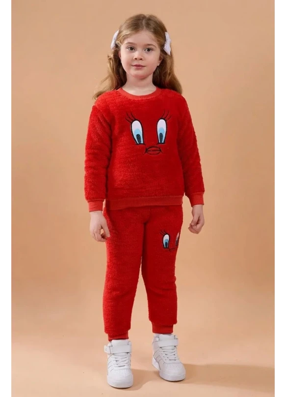 Tweety Kırmızı Çocuk Peluş Takım