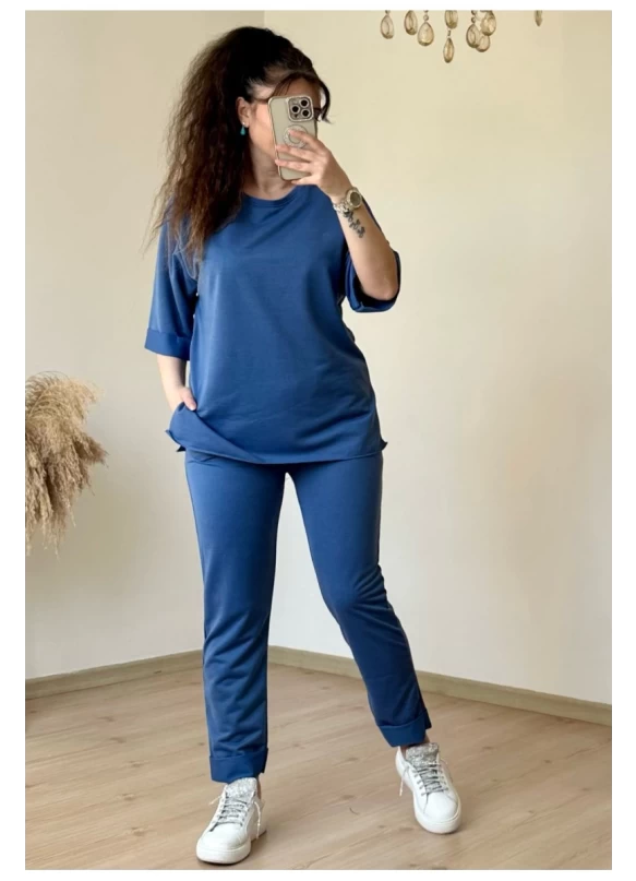 Duble Paça Takım Mavi