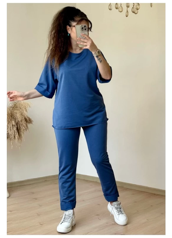 Duble Paça Takım Mavi