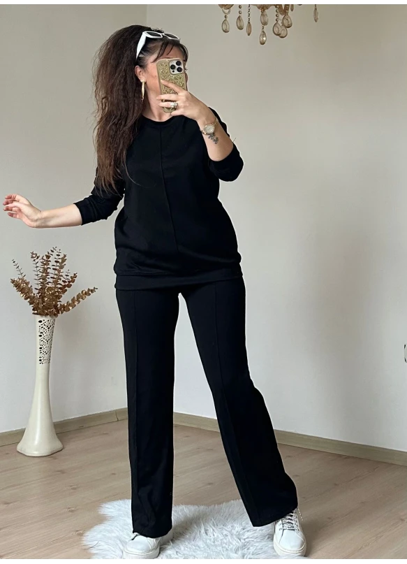 Düz Spor Takım Siyah