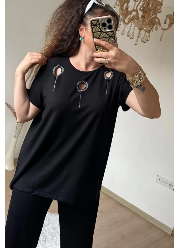 Halka Detaylı Taşlı Takım