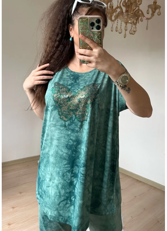 Kaprı Yeşil Taşlı Takım
