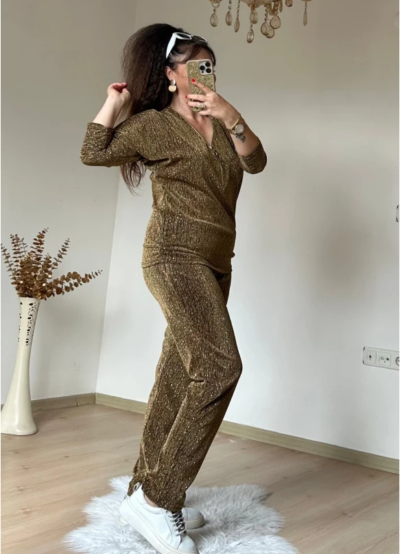 Kendinden Simli Takım Gold