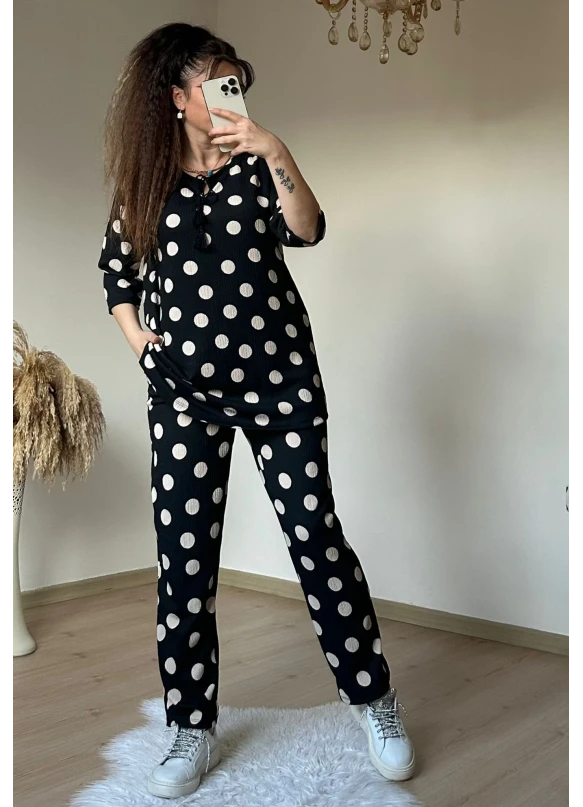 Puanlı Desen Burumcuk Takım