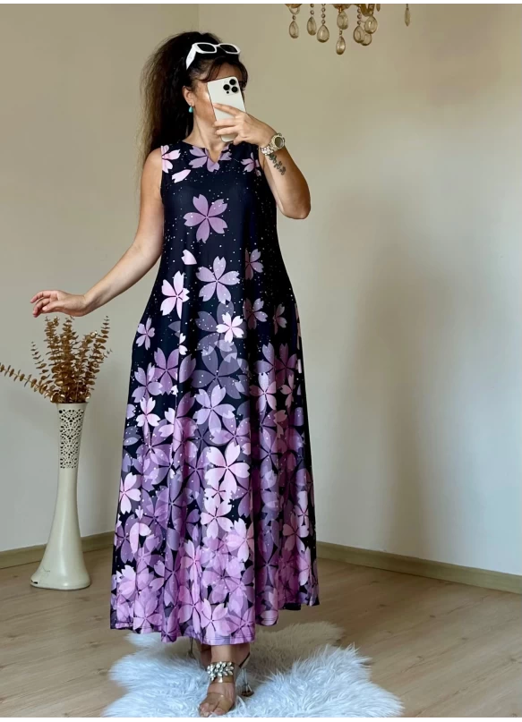 Lilac Floral Dress