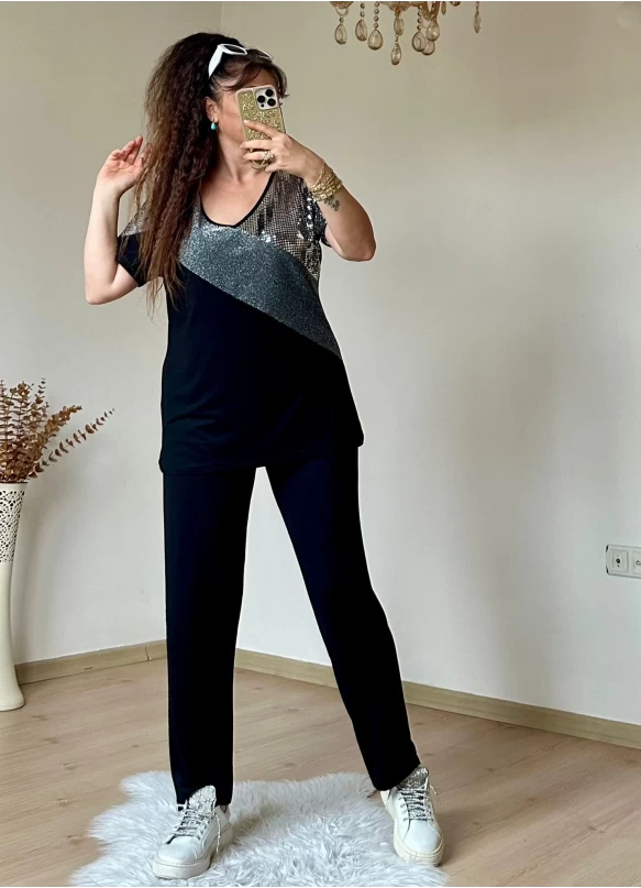 Simli Çapraz Detaylı Takım
