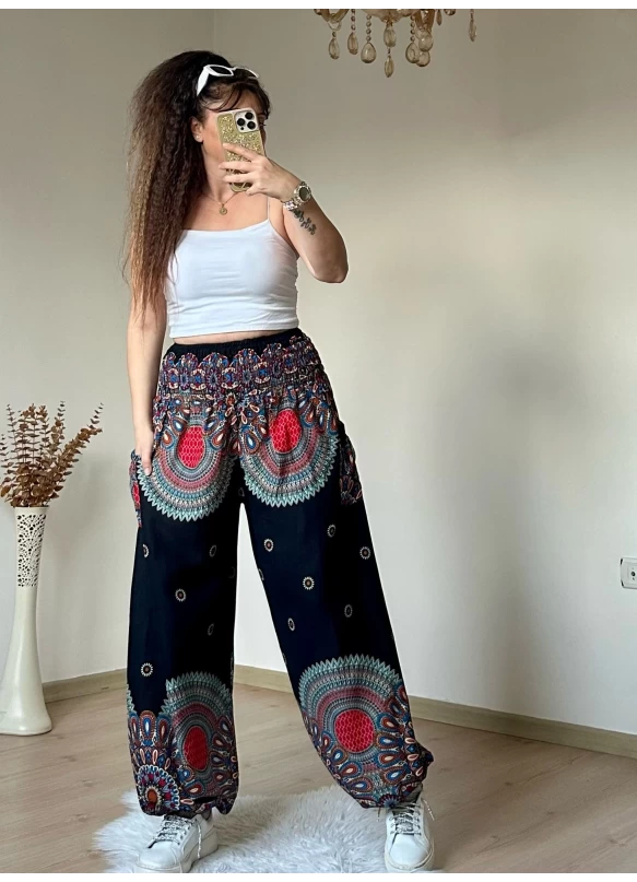 Siyah Bohem Şalvar