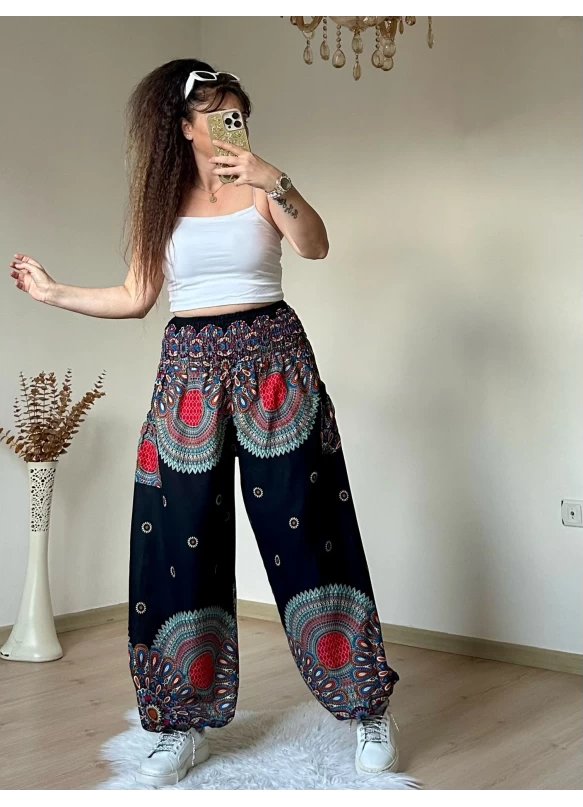Siyah Bohem Şalvar