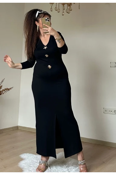Deniz Yıldızı Elbıse Siyah