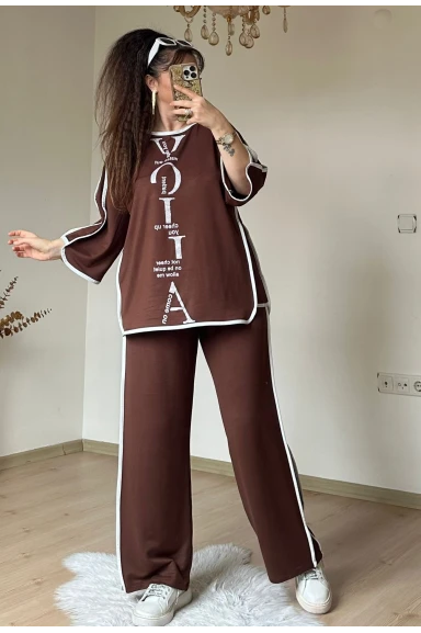 Ön Yazılı Taşlı Takım Kahve