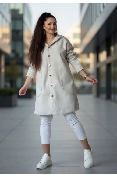 Angora Mevsımlık Kaban Bej