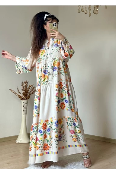 Bahar Elbise Krem