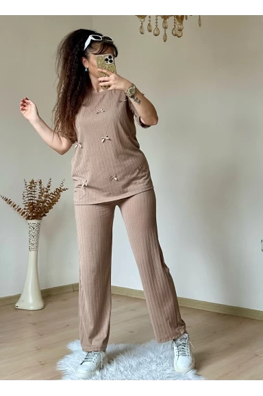 Kaşkorse Kurdele Takım Bej
