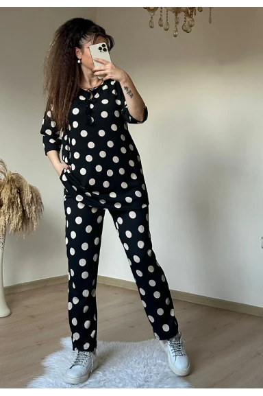 Puanlı Desen Burumcuk Takım