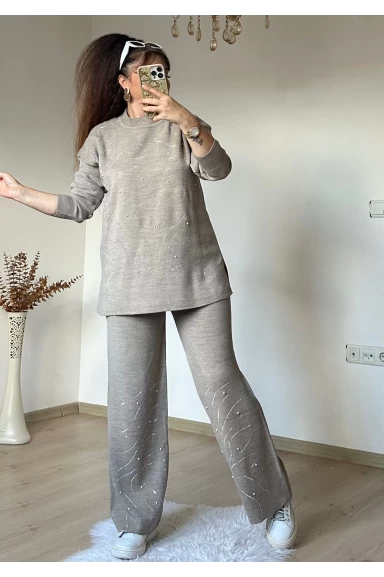 Su Yolu İncılı Taşlı Takım Taş Rengi