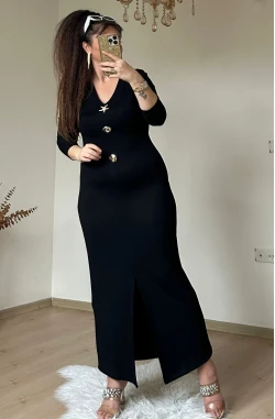 Deniz Yıldızı Elbıse Siyah