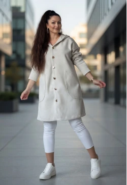 Angora Mevsımlık Kaban Bej