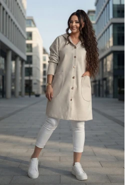 Angora Mevsımlık Kaban Bej