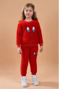 Tweety Kırmızı Çocuk Peluş Takım