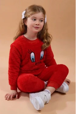 Tweety Kırmızı Çocuk Peluş Takım