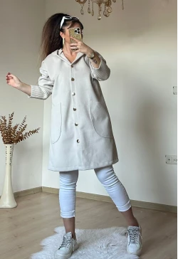 Angora Mevsımlık Kaban Bej