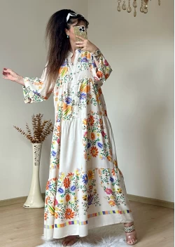 Bahar Elbise Krem