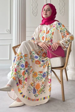 Bahar Elbise Krem
