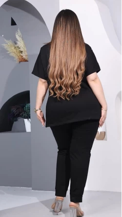 Damla Desenli Taşlı Takım
