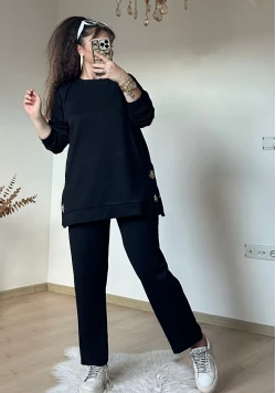 Denız Yıldızı Aksesuarlı Takım Sıyah