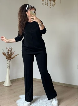 Düz Spor Takım Siyah