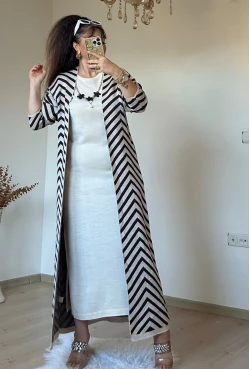 Elbıse Tunık Takım Krem