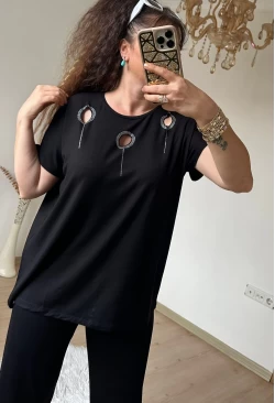 Halka Detaylı Taşlı Takım