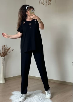 Halka Detaylı Taşlı Takım