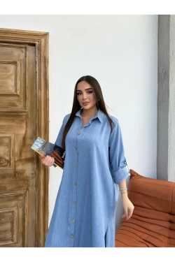 Kadın Uzun Gömlek Pantolon Alt Üst Takım