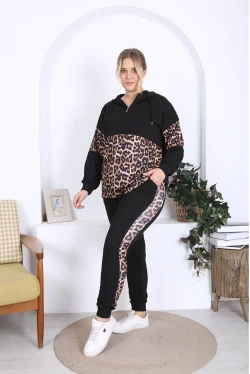 Kapşonlu Leopar Takım