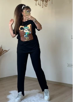 Karakter Baskılı Taşlı Takım