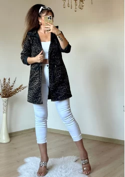Leopar Mevsımlık Trençkot