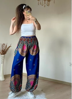 Mavi Bohem Şalvar
