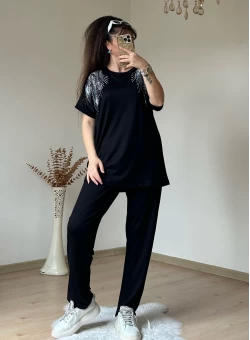 Omuz Gümüş Taşlı Takım
