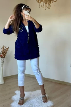 Pullu Kelebek Pelus Mont Lacivert