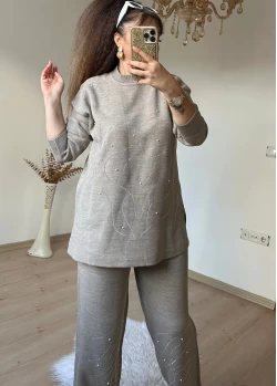 Su Yolu İncılı Taşlı Takım Taş Rengi